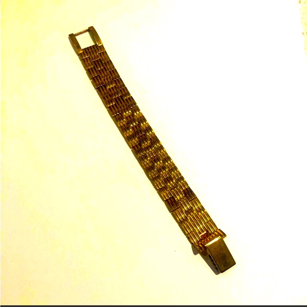 Gold Vintage/Antique Tank Bracelet